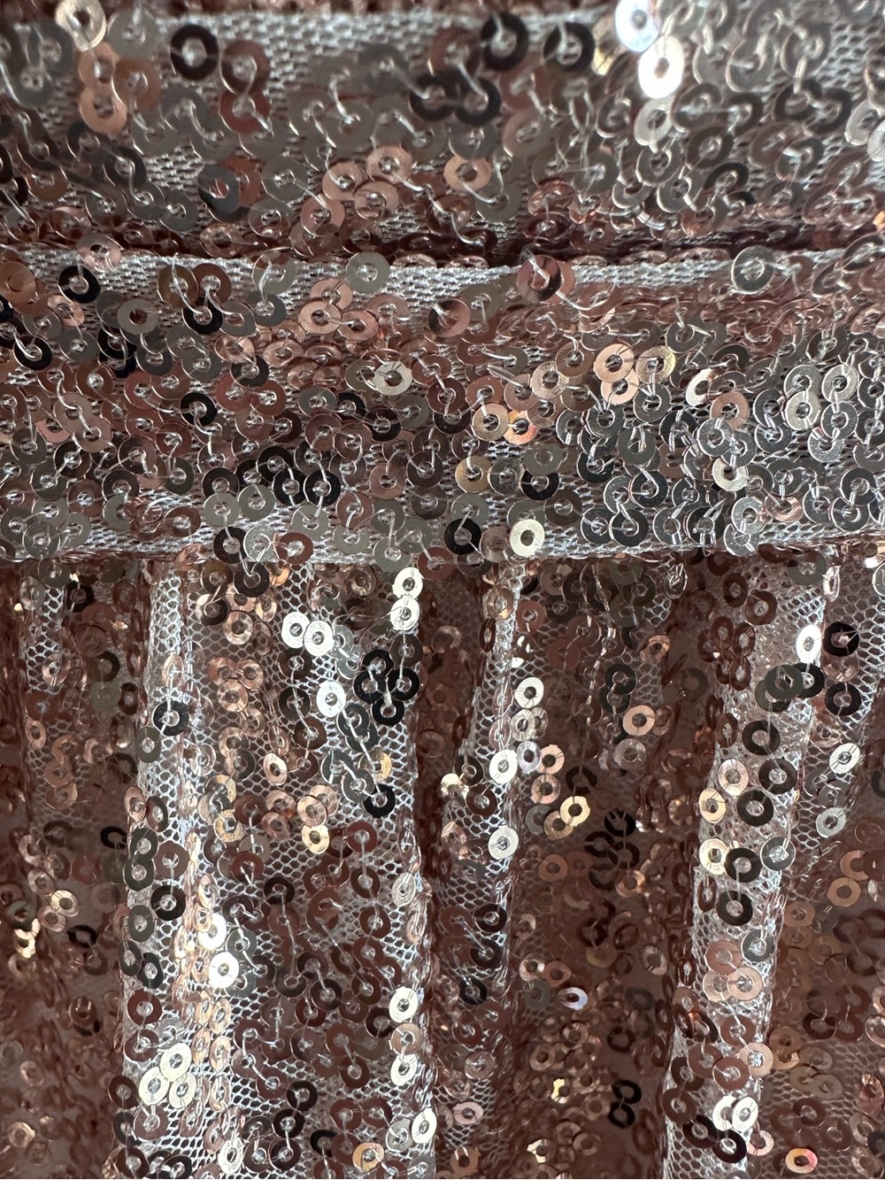 Rose Gold Sequin Surplice Maxi Dress – Formal Gown by Ada’s Bridal. Size 4 - Picture 8 of 12